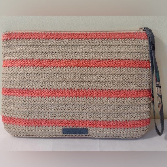 Vera Bradley straw wristlet - Picture 2 of 6